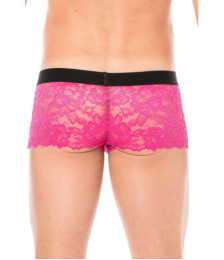 Boxer magenta en dentelle délicate - LM2006-67MAG